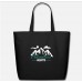 Adventure Awaits Hiking Climbing Black Eco-Friendly Tote Bag